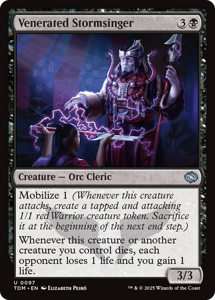 Venerated Stormsinger (TDM-097) - Tarkir: Dragonstorm-1