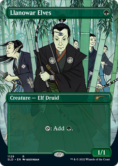 Llanowar Elves (Borderless) [Secret Lair Drop Series]-1