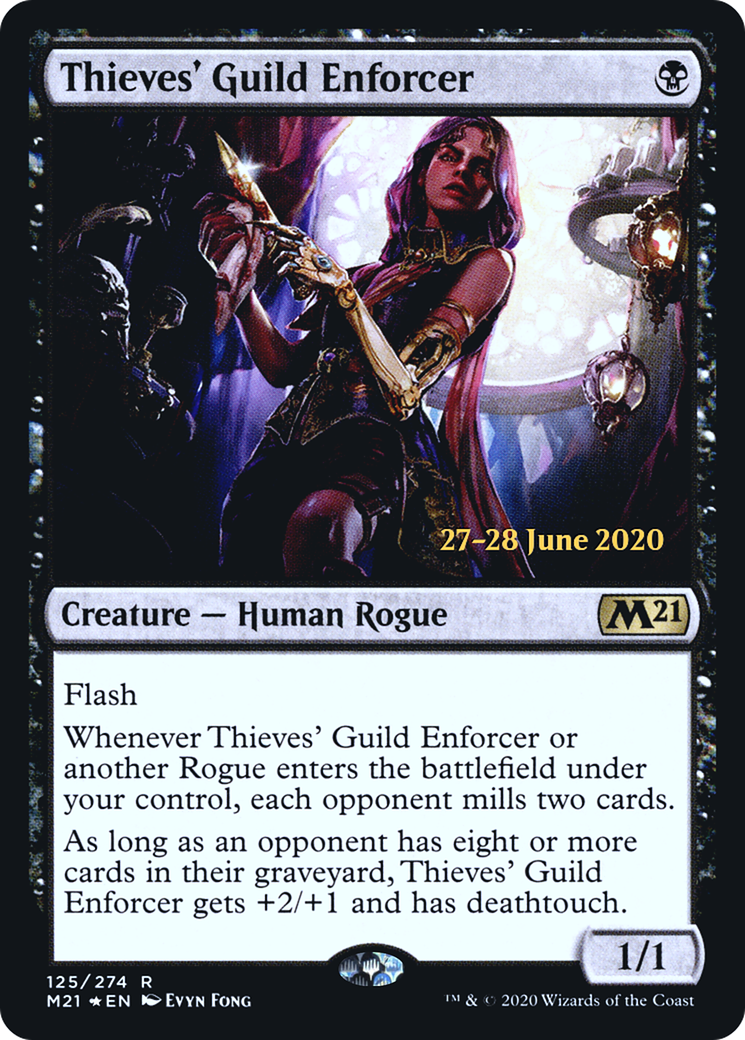 Thieves' Guild Enforcer [Core Set 2021 Prerelease Promos]-1