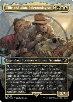 Ellie and Alan, Paleontologists (Emblem) (Borderless) [Jurassic World Collection Tokens]-1
