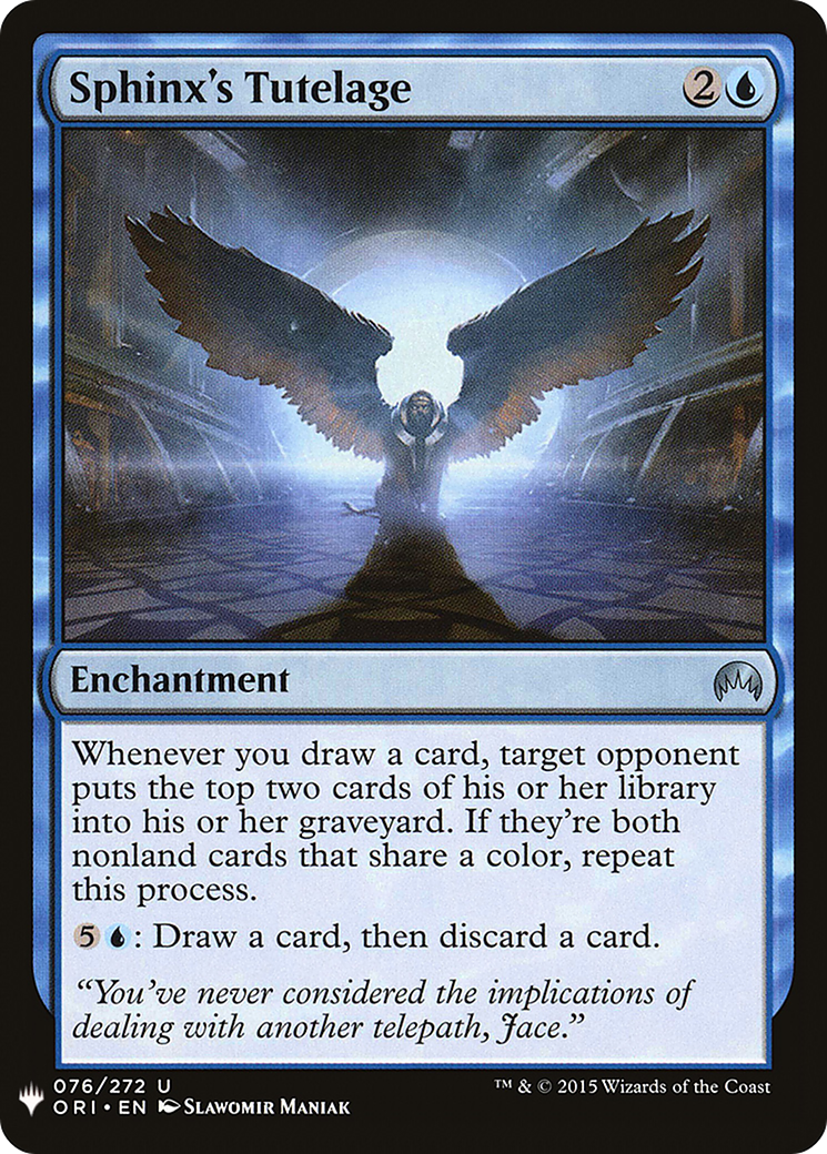 Sphinx's Tutelage [Mystery Booster]-1