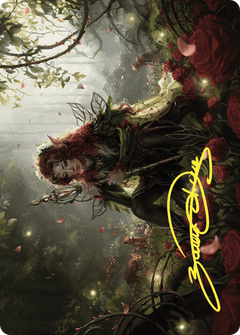 Yenna, Redtooth Regent // Yenna, Redtooth Regent (AWOE-035) - Wilds of Eldraine Art Series (Borderless) Foil-3