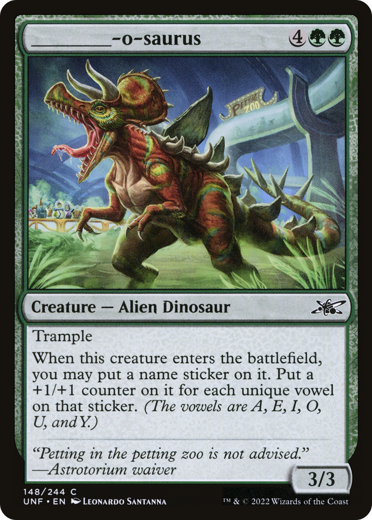 _______-o-saurus (UNF-148) - Unfinity Foil-1