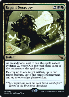 Urgent Necropsy (PRE-240) - Murders at Karlov Manor Promos Foil-1