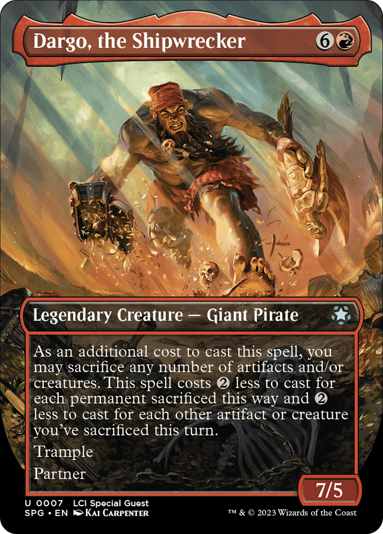 Dargo, the Shipwrecker (Borderless) [The Lost Caverns of Ixalan Special Guests]-1