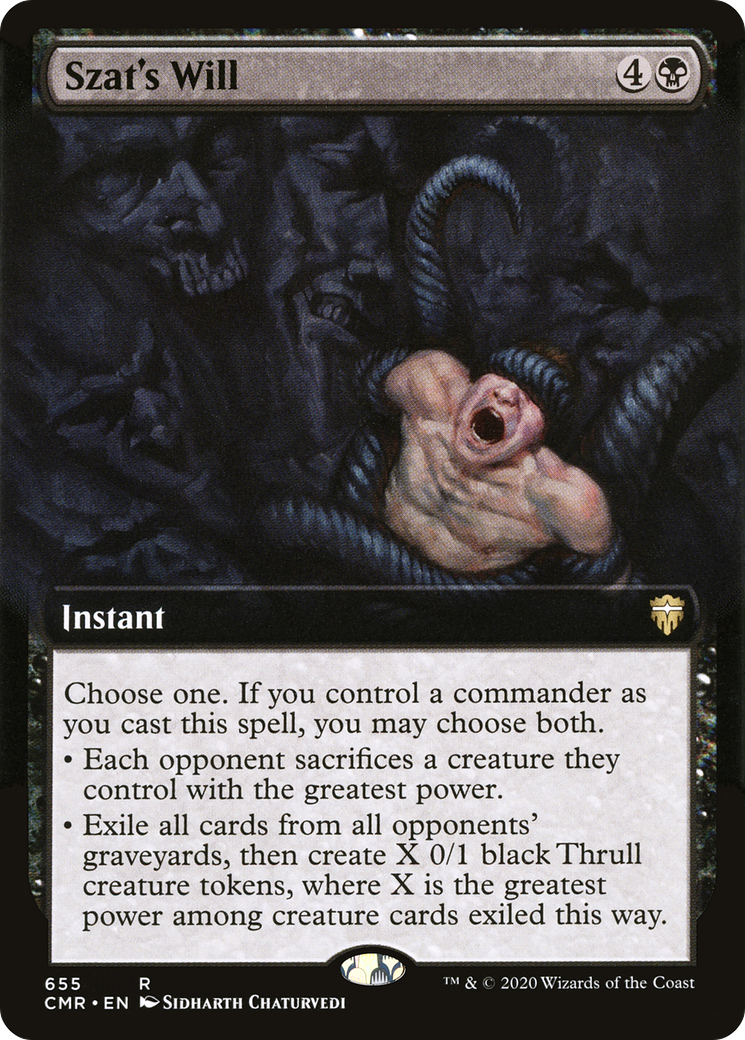 Szat's Will (Extended Art) [Commander Legends]-1