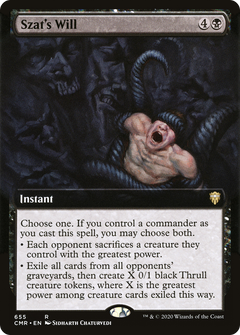 Szat's Will (Extended Art) [Commander Legends]-1