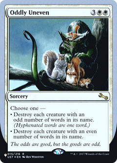 Oddly Uneven (Unfinity Foil Edition) [The List]-1