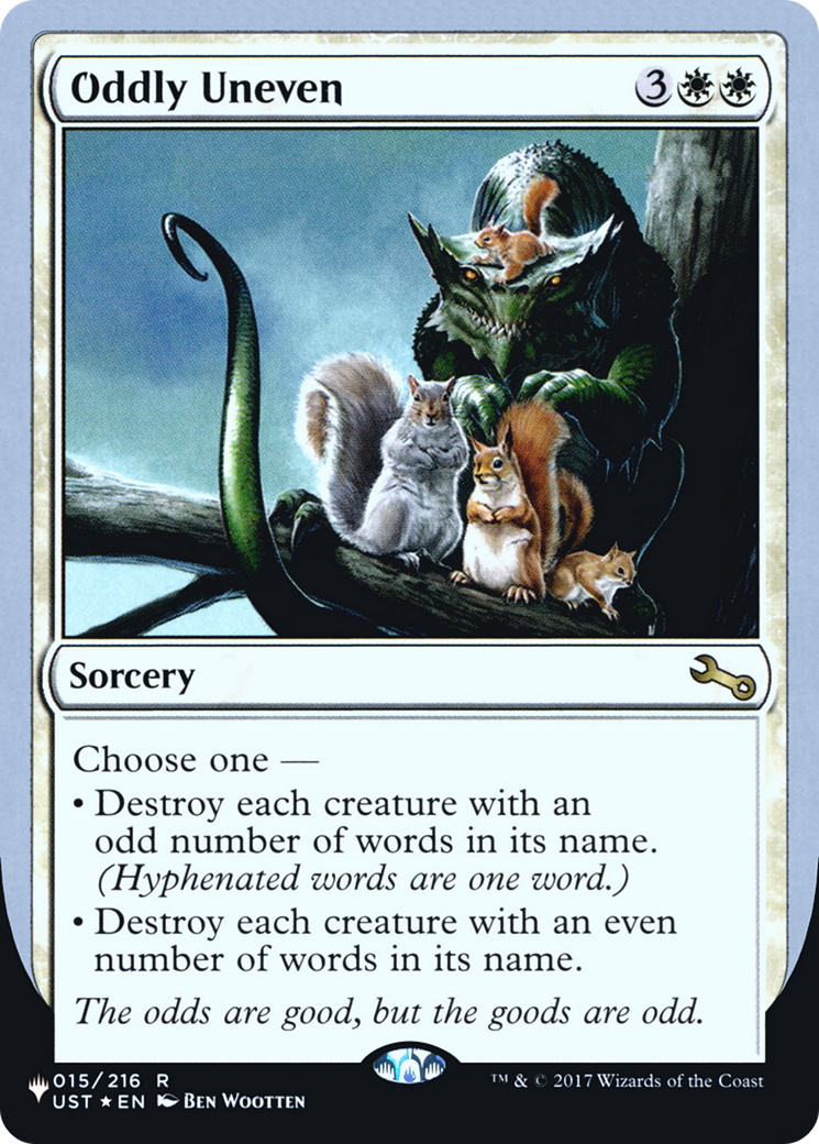 Oddly Uneven (Unfinity Foil Edition) [The List]-1