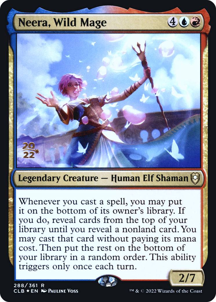 Neera, Wild Mage [Commander Legends: Battle for Baldur's Gate Prerelease Promos]-1