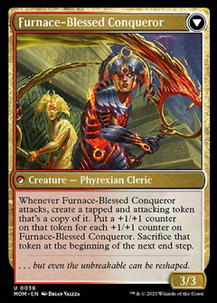 Sun-Blessed Guardian // Furnace-Blessed Conqueror [March of the Machine]-2