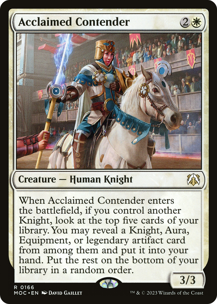 Acclaimed Contender [March of the Machine Commander]-1