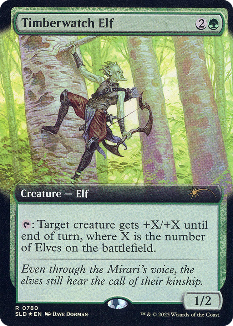 Timberwatch Elf (Extended Art) [Secret Lair Drop Series]-1