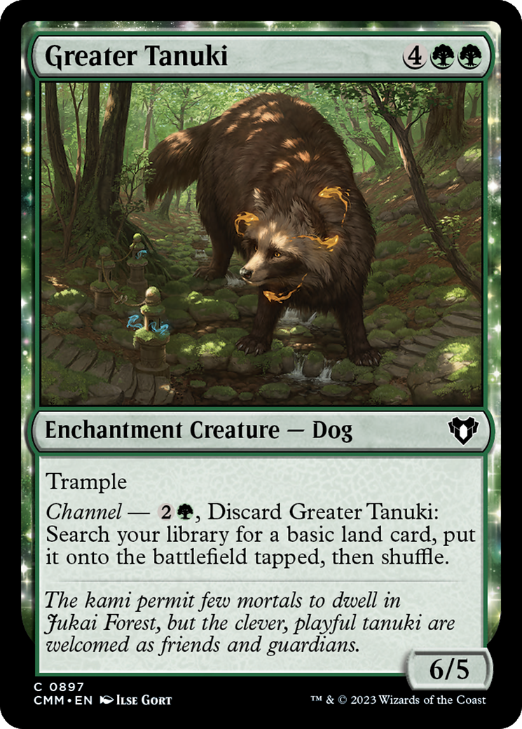 Greater Tanuki [Commander Masters]-1