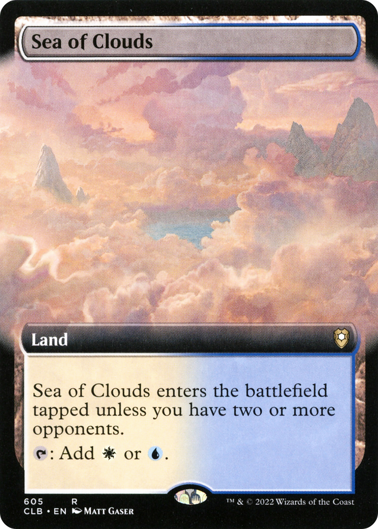 Sea of Clouds (Extended Art) [Commander Legends: Battle for Baldur's Gate]-1