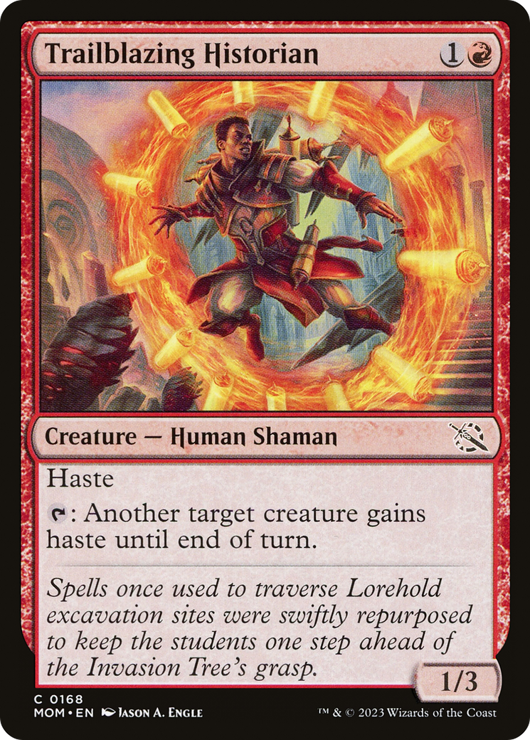Trailblazing Historian (MOM-168) - March of the Machine Foil-1