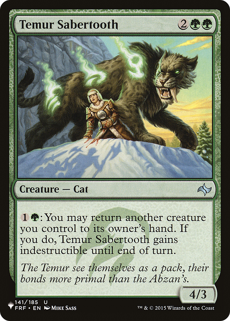 Temur Sabertooth [The List]-1