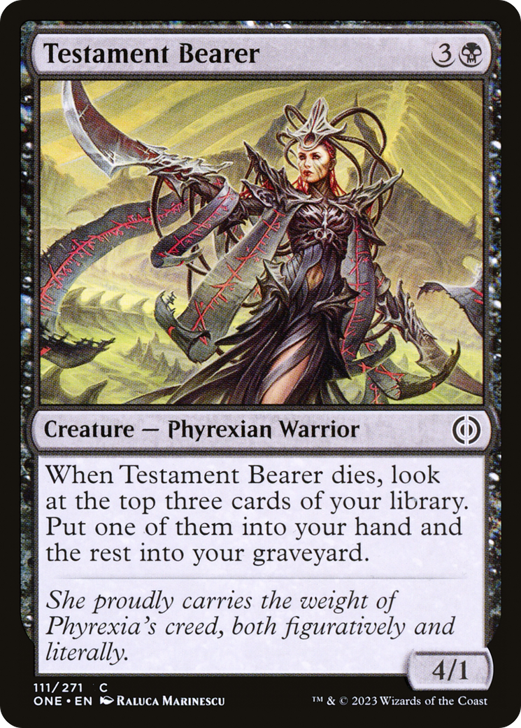 Testament Bearer [Phyrexia: All Will Be One]-1