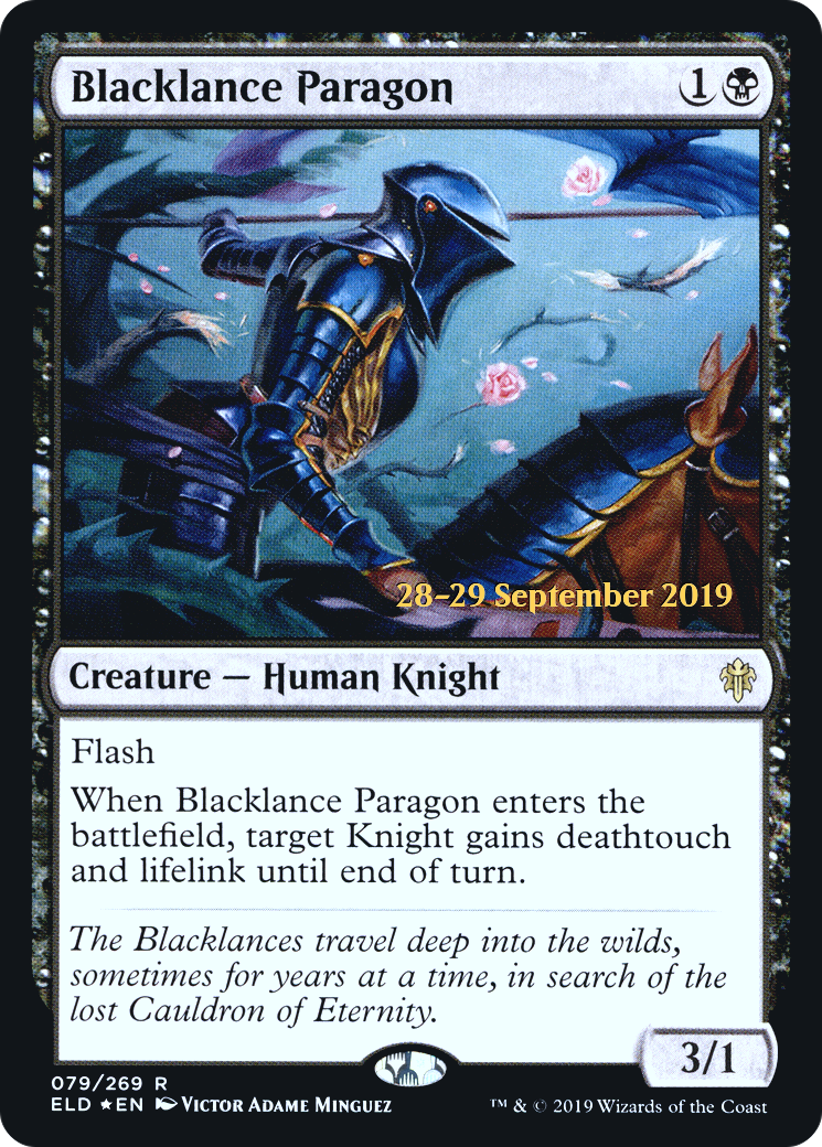 Blacklance Paragon [Throne of Eldraine Prerelease Promos]-1