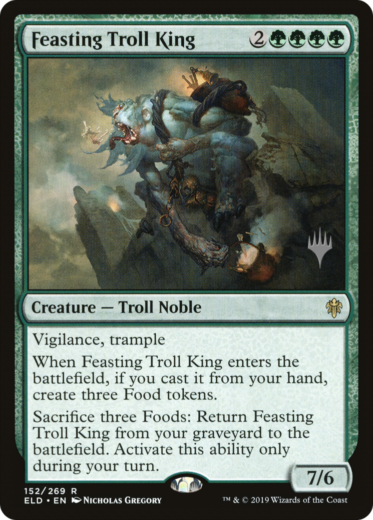 Feasting Troll King (Promo Pack) [Throne of Eldraine Promos]-1