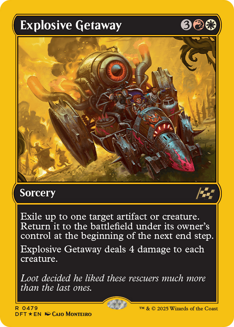 Explosive Getaway (First-Place Foil) [Aetherdrift]-1