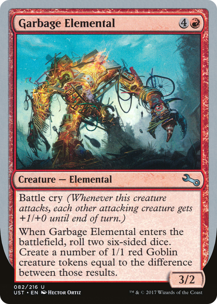 Garbage Elemental (3/2 Creature) [Unstable]-1