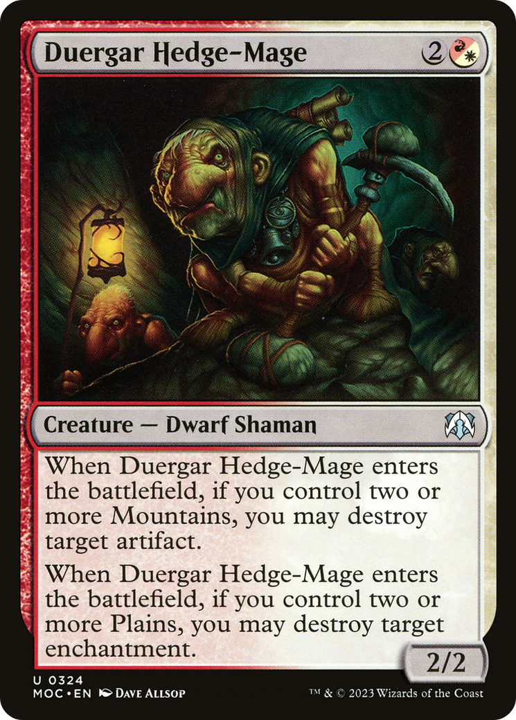 Duergar Hedge-Mage [March of the Machine Commander]-1
