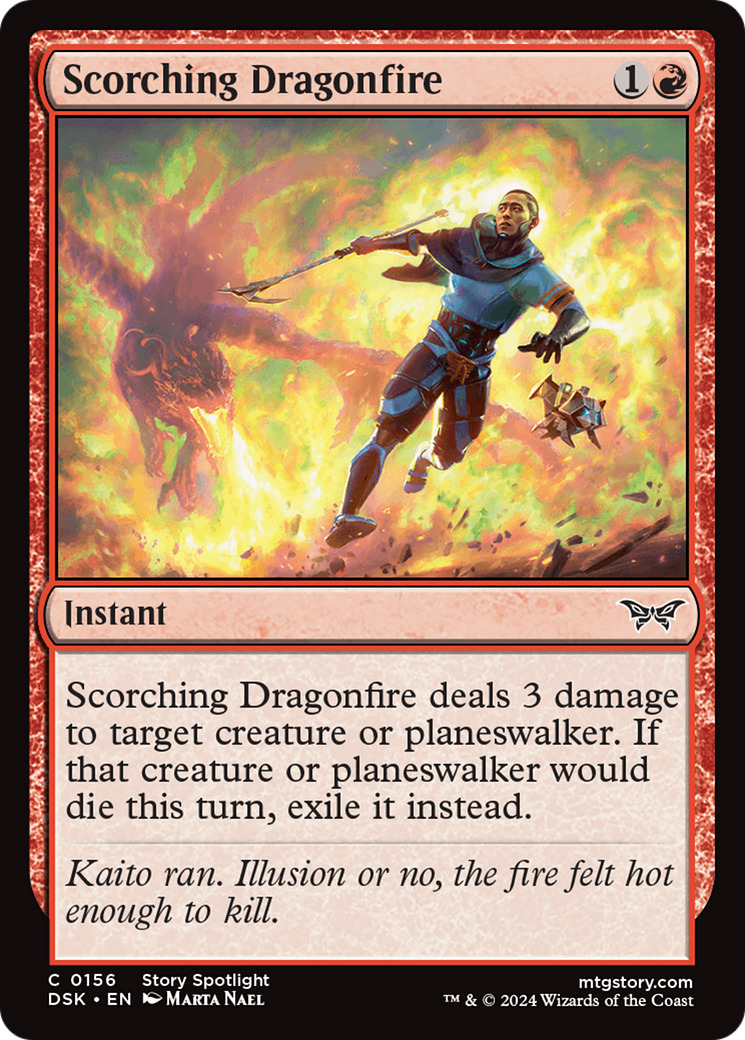 Scorching Dragonfire [Duskmourn: House of Horror]-1