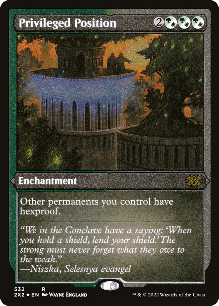 Privileged Position (Foil Etched) [Double Masters 2022]-1