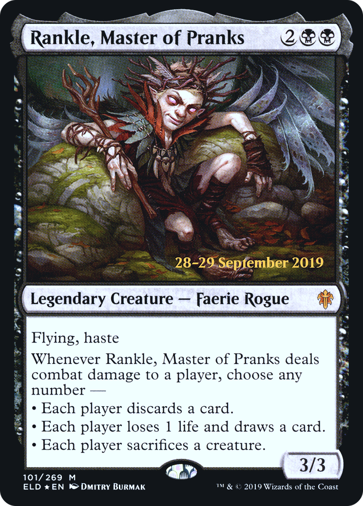Rankle, Master of Pranks [Throne of Eldraine Prerelease Promos]-1