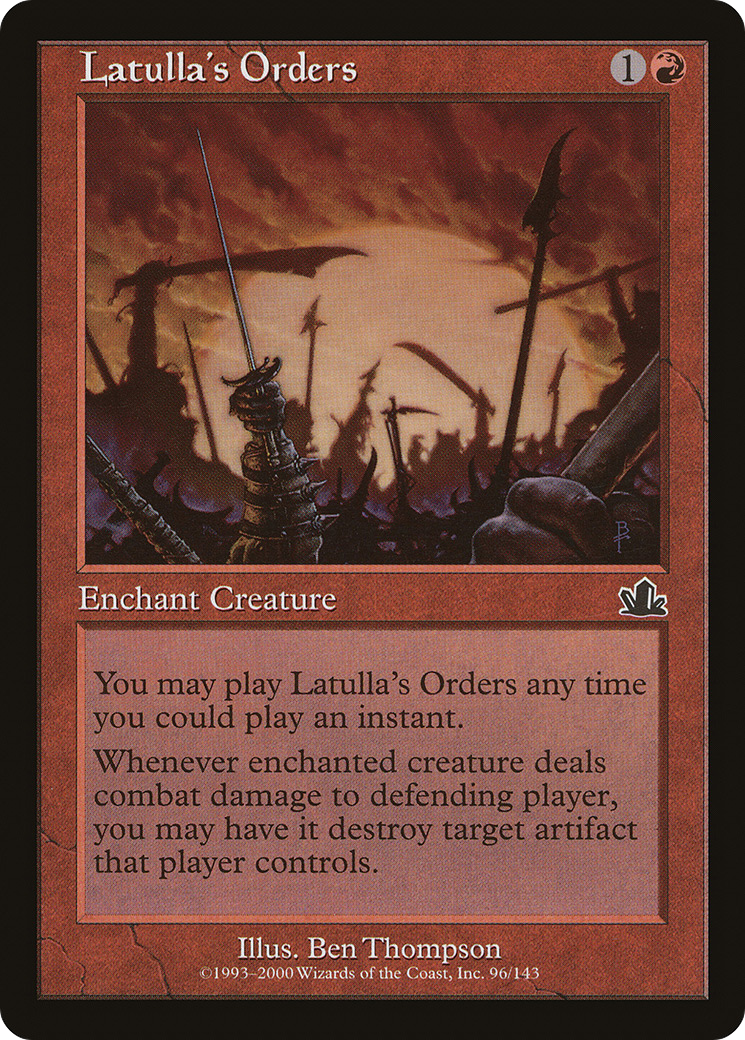 Latulla's Orders [Prophecy]-1