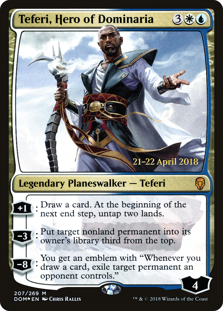 Teferi, Hero of Dominaria [Dominaria Prerelease Promos]-1