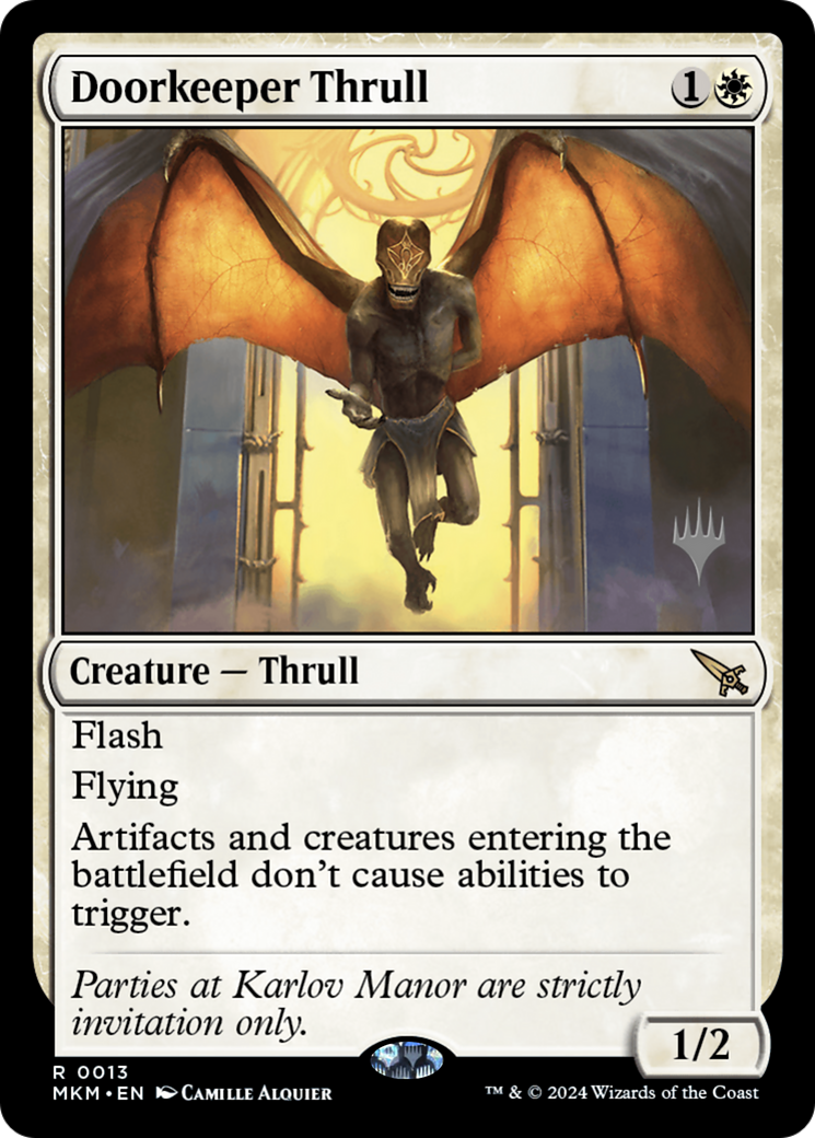 Doorkeeper Thrull (Promo Pack) [Murders at Karlov Manor Promos]-1