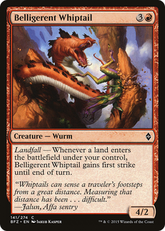 Belligerent Whiptail [Battle for Zendikar]-1