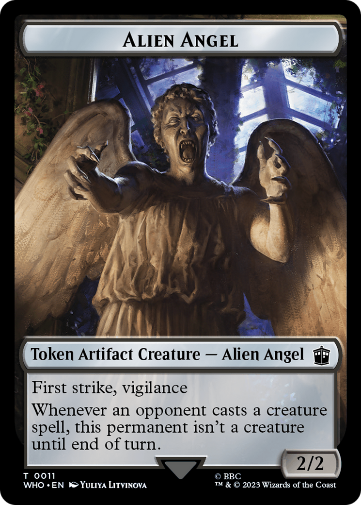 Alien Angel // Dalek Double-Sided Token [Doctor Who Tokens]-1