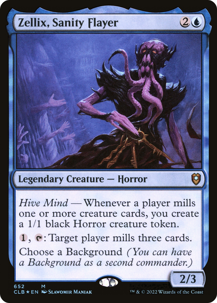 Zellix, Sanity Flayer (CLB-652) - Commander Legends: Battle for Baldur's Gate Foil-1