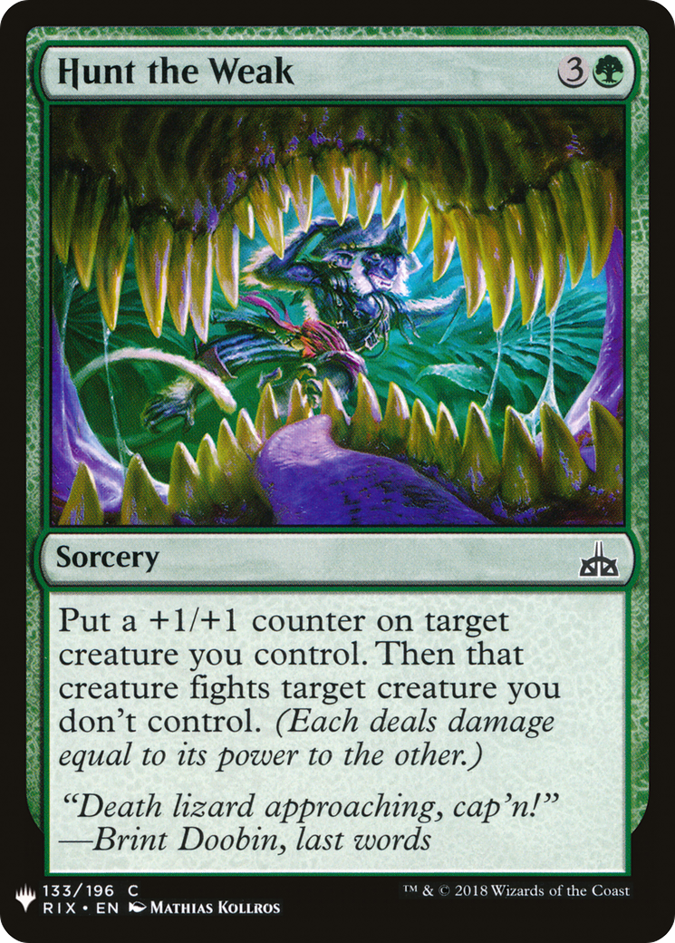 Hunt the Weak [Mystery Booster]-1