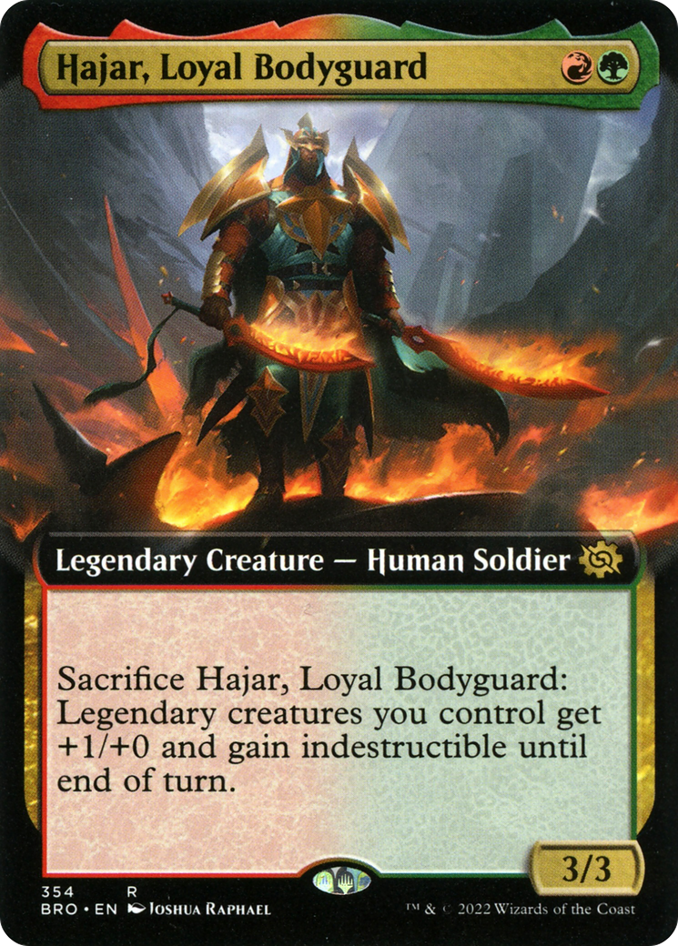 Hajar, Loyal Bodyguard (Extended Art) [The Brothers' War]-1