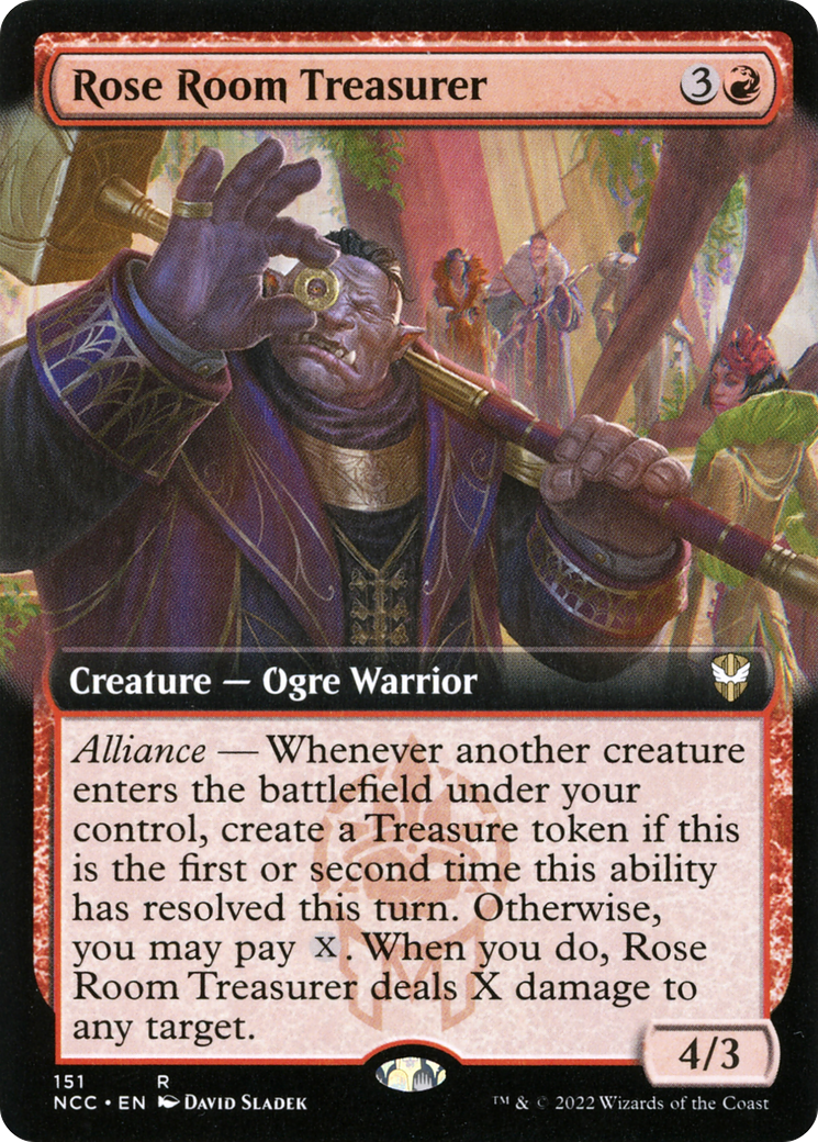 Rose Room Treasurer (Extended Art) [Streets of New Capenna Commander]-1