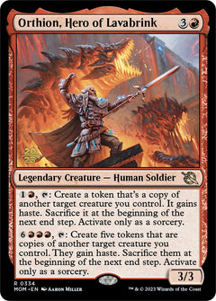 Orthion, Hero of Lavabrink [March of the Machine Prerelease Promos]-1