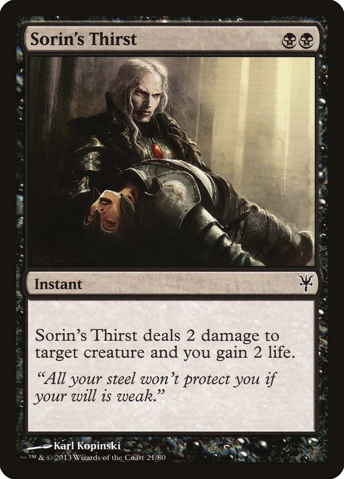 Sorin's Thirst [Duel Decks: Sorin vs. Tibalt]-2
