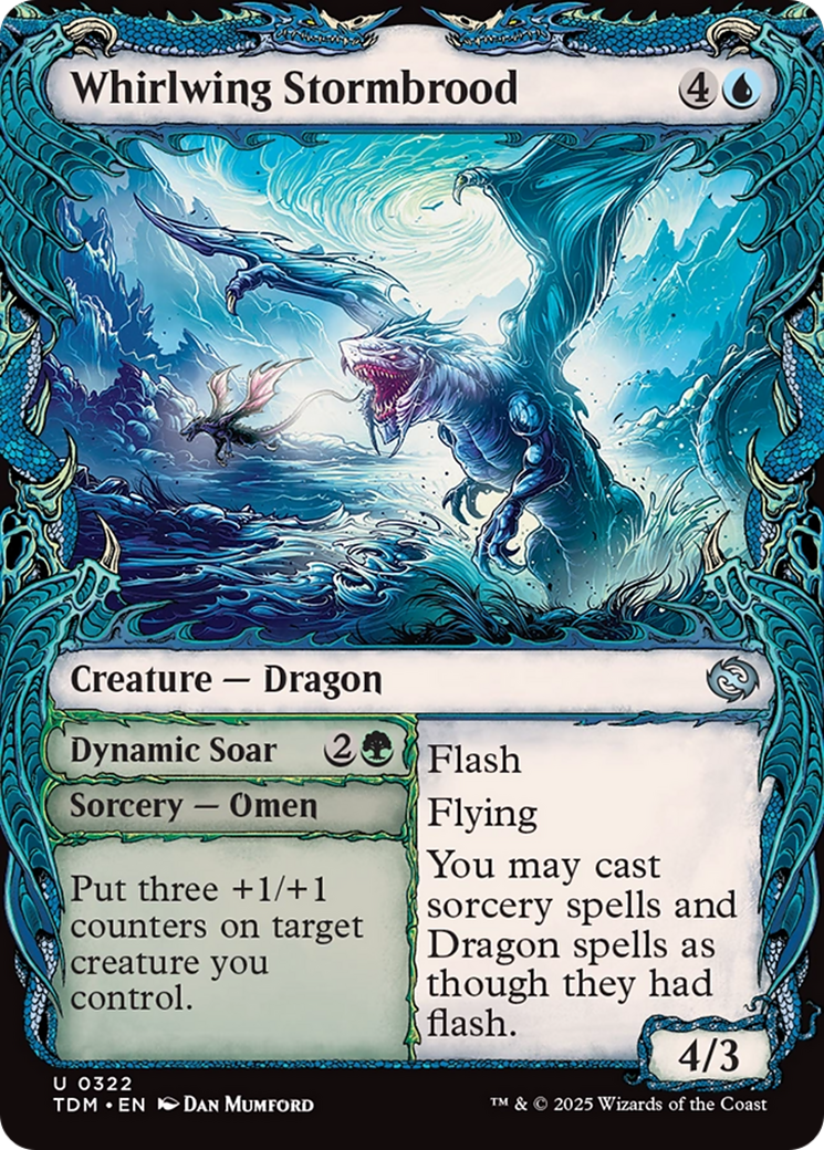 Whirlwing Stormbrood (Showcase) (TDM-322) - Tarkir: Dragonstorm: (Showcase) Foil-1