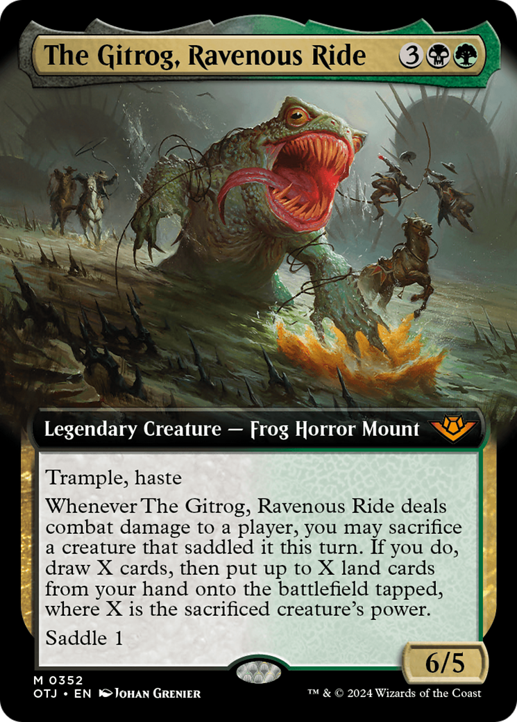 The Gitrog, Ravenous Ride (Extended Art) [Outlaws of Thunder Junction]-1