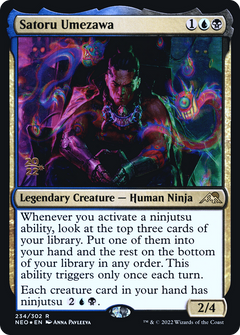 Satoru Umezawa [Kamigawa: Neon Dynasty Prerelease Promos]-1