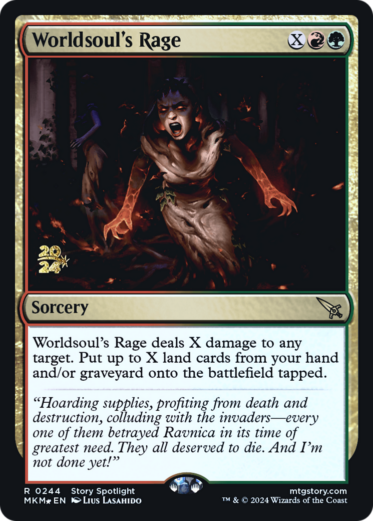 Worldsoul's Rage [Murders at Karlov Manor Prerelease Promos]-1