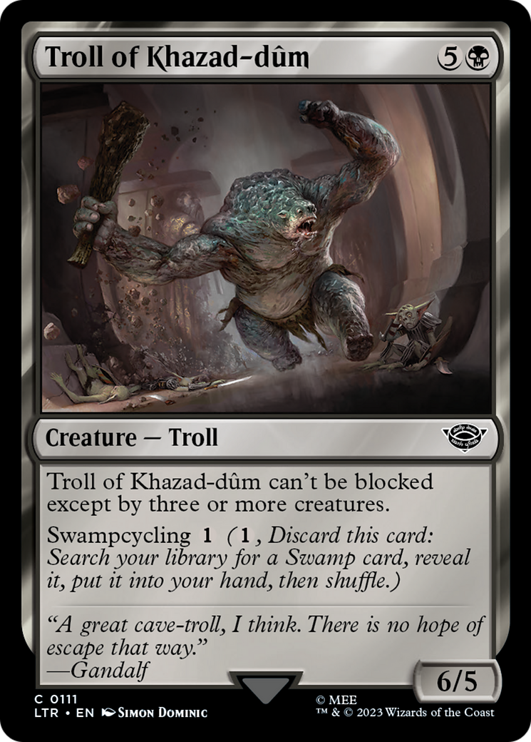Troll of Khazad-dum (LTR-111) - The Lord of the Rings: Tales of Middle-earth Foil-1