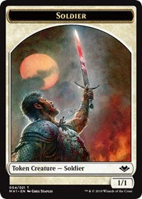 Soldier (004) // Myr (019) Double-Sided Token [Modern Horizons Tokens]-1