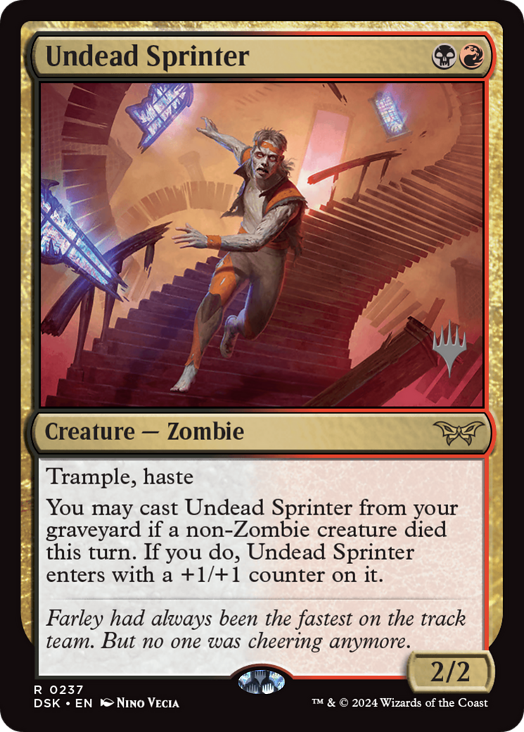 Undead Sprinter (PPDSK-237) - Duskmourn: House of Horror Promos Foil-1