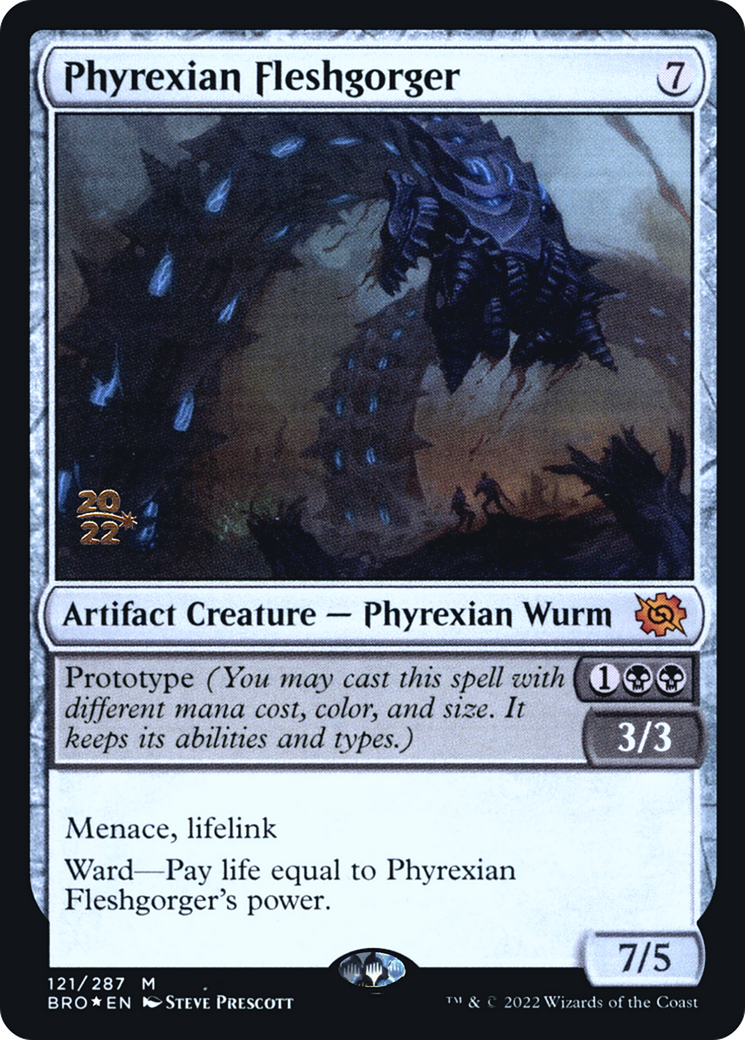 Phyrexian Fleshgorger [The Brothers' War Prerelease Promos]-1
