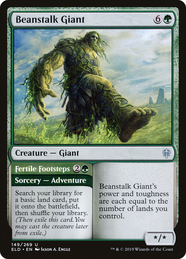 Beanstalk Giant // Fertile Footsteps [Throne of Eldraine]-1